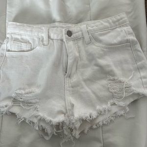 Shein Kids White Jean Shorts